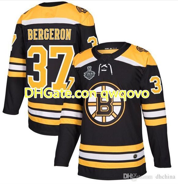 

boston bruins 2019 stanley cup final #33 chara #88 pastrnak 37 bergeron 63 marchand 40 rask jersey hockey jersey size s-xxxl w final patch, Black;red
