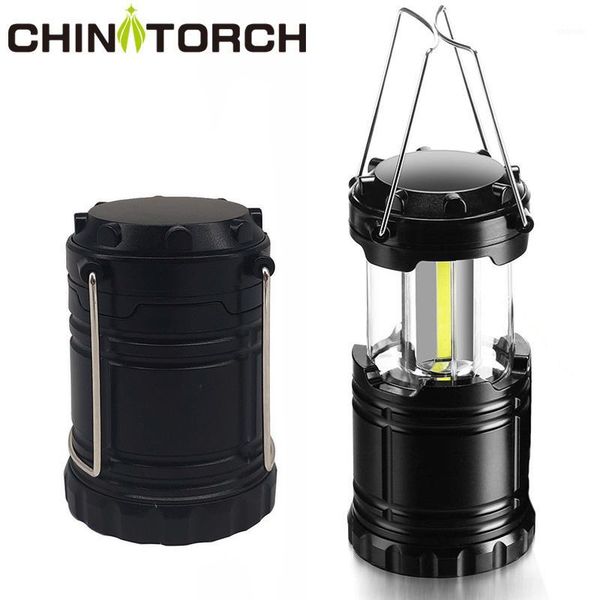 

3*cob led camping lamp mini portable battery hanging tent lantern outdoor waterproof handle light led camp1