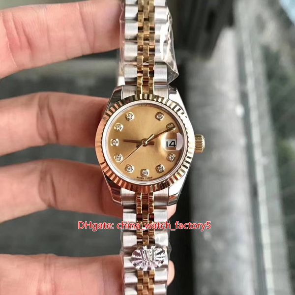 

10 style selling wf maker ladies 28mm datejust 279135 279175 president cal.2671 movement automatic women's watch watches, Slivery;brown