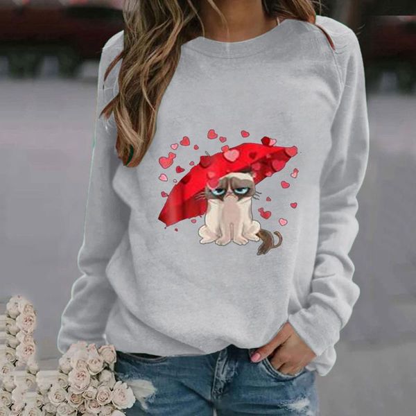 

fashion lovers sweatshirts spring autumn women casual hoodies sweatshirts love heart hoodies print sweatshirt female#f30, Black