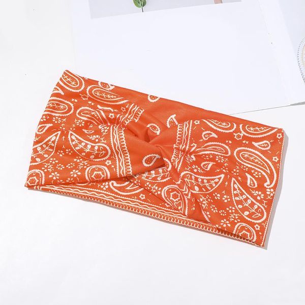 

women floral print wide hairband sport hair ribbon cross knot headband turban solid color headdress elastic hair band q sqcuqc