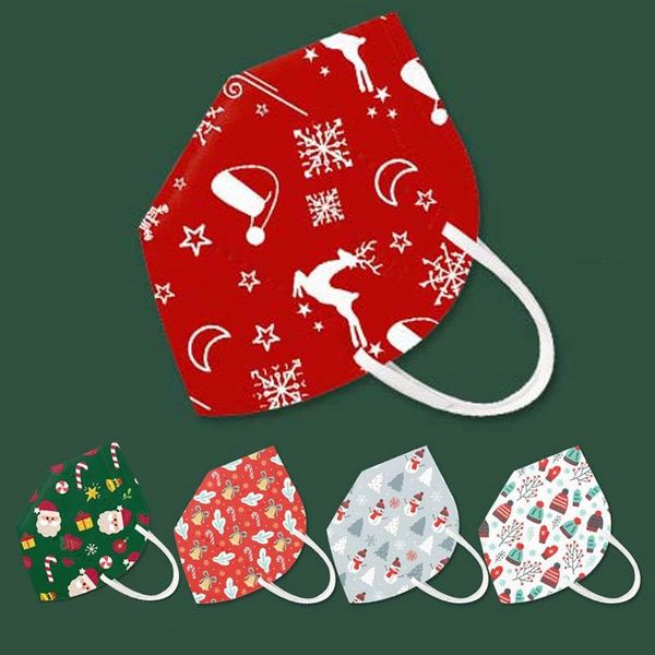 

factoryo06jgift christmas snowman santa claus designer face mask k95 anti-dust haze fog protection boys girls face