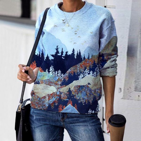 

christmas 2020 oversized hoodies women harajuku printed long-sleeve pull sweatshirt women winter clothes sudaderas ropa de mujer, Black