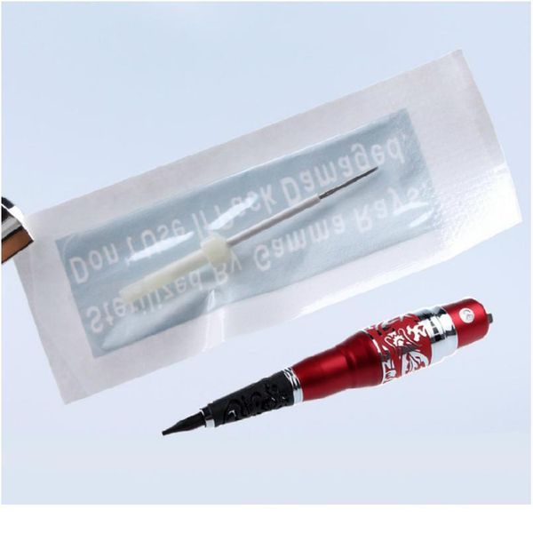 

individually packed 50 pcs 3 prong round needle dragon machine permanent makeup eyebrow tattoo needles tattoo qylxvd
