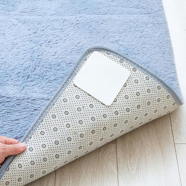 

4/8pcs non-slip home bath mat nonwoven room living room door stairs bathroom foot floor mats anti-offset floor mats 10*10cm1