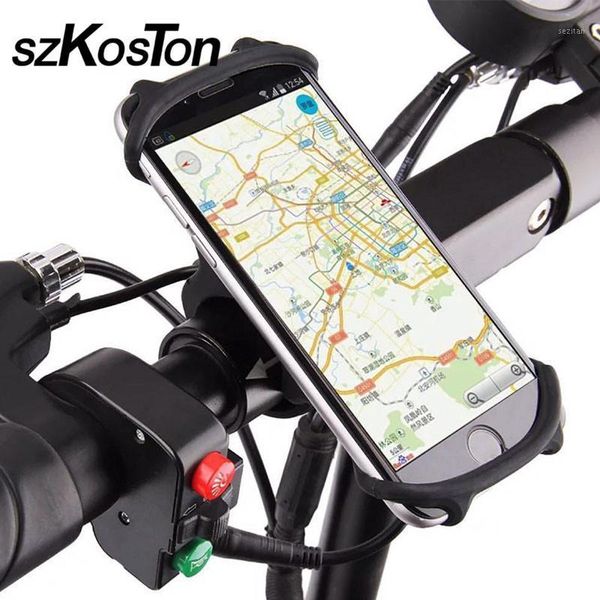 

cell phone mounts & holders universal bicycle mobile holder bracket support for phones up to 5.5 inches bike handlebar gps stand1