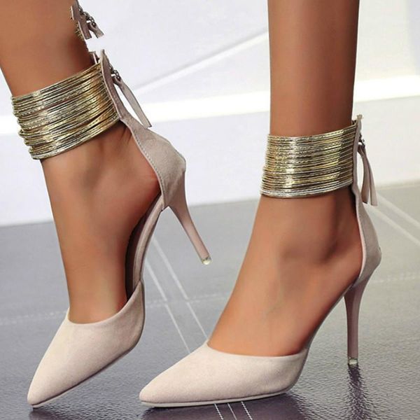 

new 2021 women sandals ankle high thin heels pointed toe lace-up party wedding design summer women shoes1, Black