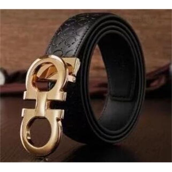 

genuine selling new mens womens black leather business belts pure color snake pattern buckle belt for gift 59788, Black;brown