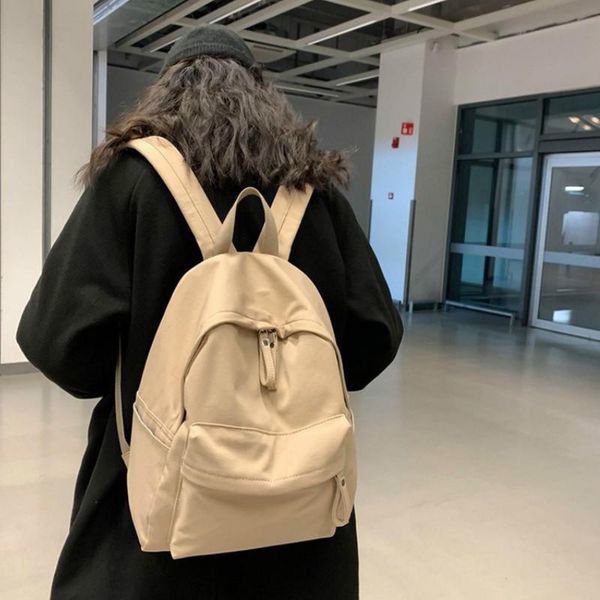 

fashion backpack canvas women backpack anti-theft shoulder bag new school bag for teenager girls school backapck female designer