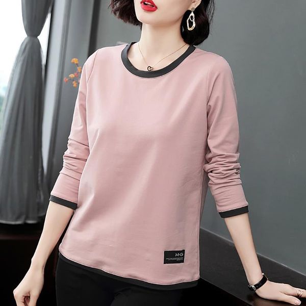 

camiseta mujer cotton long sleeve shirt women plus size t-shirt 2019 womens fall clothes tshirt female tee shirt femme, White