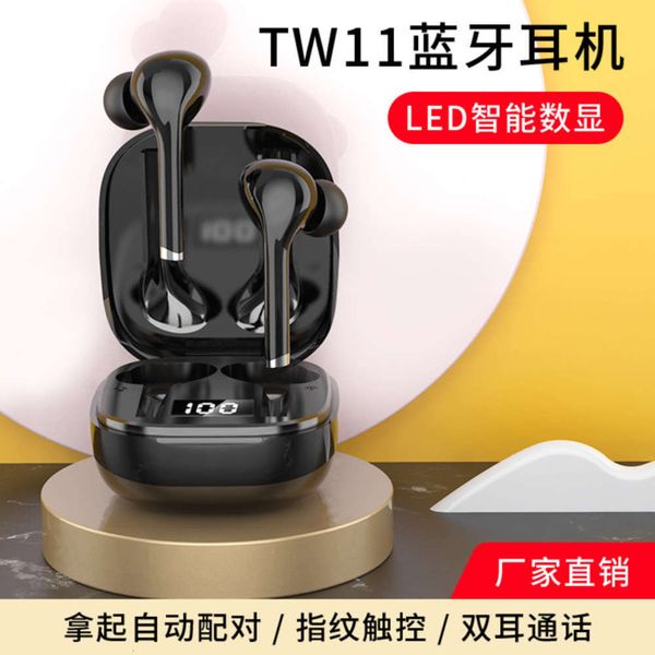 

headset true bluetooth wirels 5.0 tw11 binaural new black technology