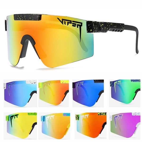 

tr90 lens oversized windproof viper polarized brand original men/women pit frame oculos sport uv400 for sunglasses mirrored, White;black