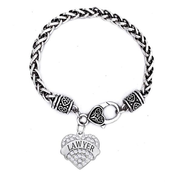 

charm bracelets wheat chain lobster claw clasps alloy silver tone hearts shape lawyer crystal, Golden;silver
