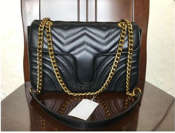 Venda quente marmont sacos de ombro mulheres cadeia de ouro crossbody bolsa bolsas nova bolsa de mensagem feminina saco yt-8xz