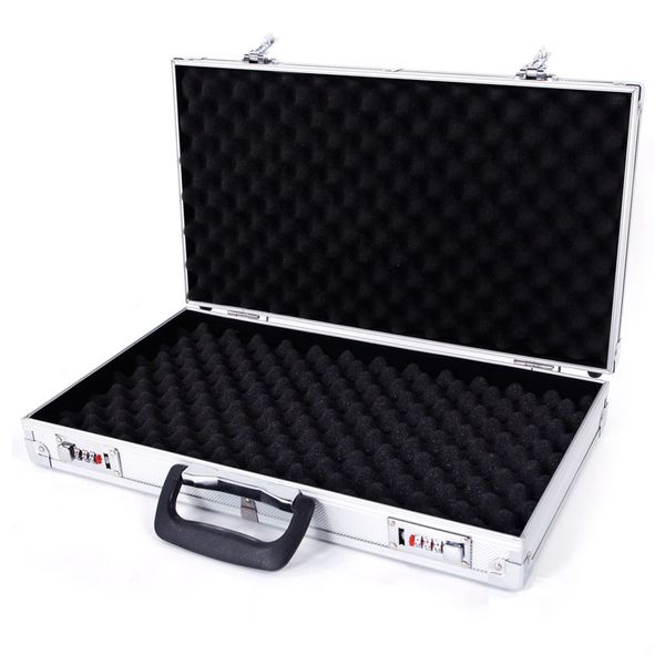 

17.7 inch aluminum hard rifle gun sun security jewerly case gun carry storage tool box