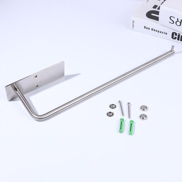 

1 pc practical stainless steel tissue dispenser paper towel rack for condos1