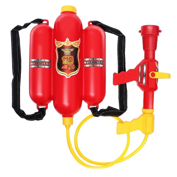

firefighter water back pack for kids children role playing, water war game toy