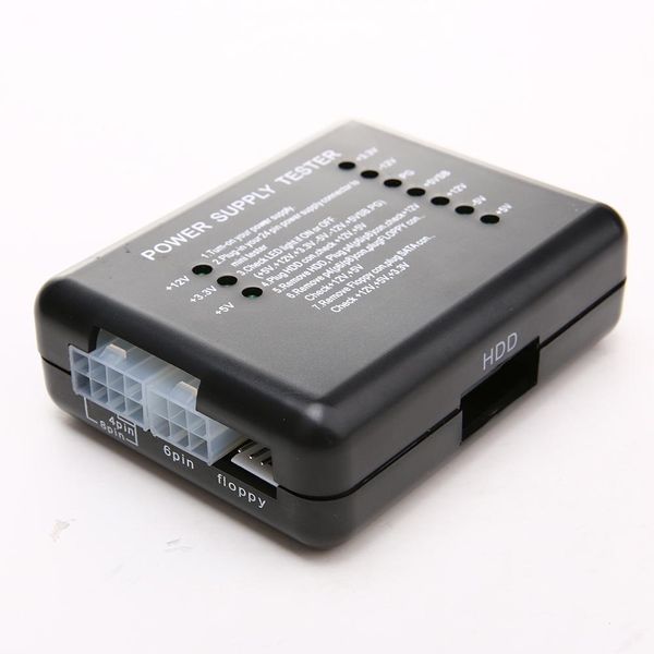 Power Supply Tester Checker LED 20/24 Pin per PSU ATX SATA HDD Tester Checker Meter Misurazione per PC Compute