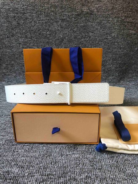 

genuine quality black white red new leather belt with box men designers women designer belts 66, Black;brown