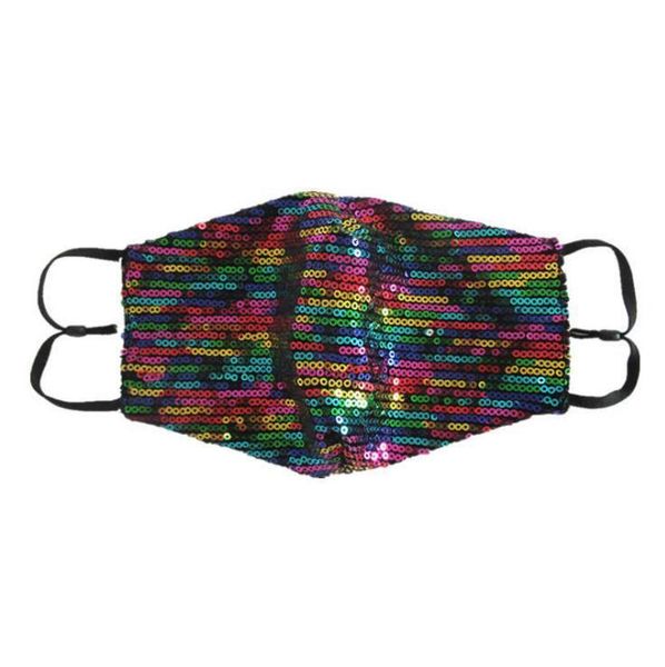 

dustproof factory fashion bling sequin protective masks washable windproof reuse face elastic earloop mouth mask ewc1658 pxp5q