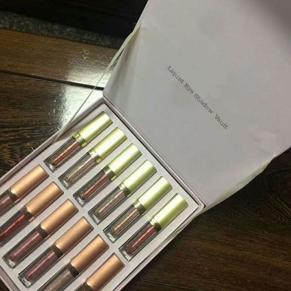 

waterproof long-lasting 12 colors starry-eyed liquid eyeshadow shimmer color lipgloss makeup easy to wear dhl free