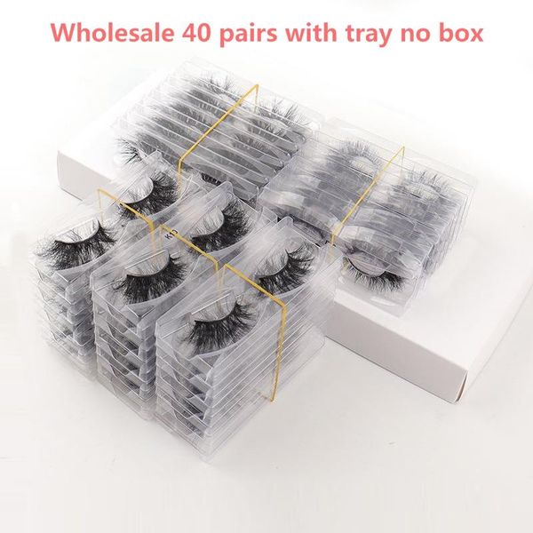 

false eyelashes wholesale 40 pairs 3d lashes 25mm series mink thick long extension dramatic crisscross full volume eyelash makeup