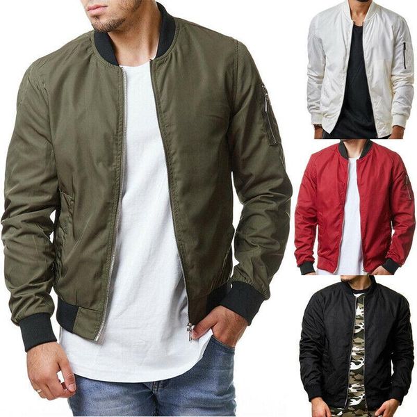 

men's jackets man clothes autumn& winter men casual jacket warm baseball coat slim outwear overcoat, Black;brown