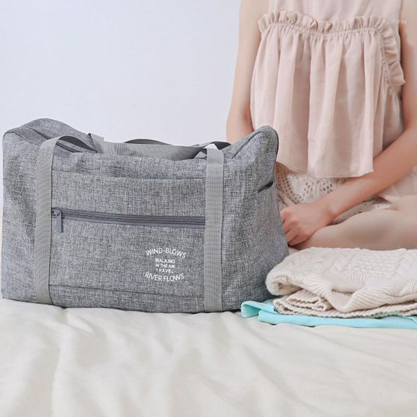 

&35 folding waterproof large capacity portable travel bag shoulder bag trolley crossbody bags for women malas de senhora1