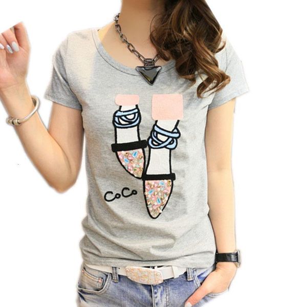 

summer t shirt women t-shirt cotton kawaii tee shirt femme casual tshirt women 2019 slim camiseta femenina poleras de mujer, White