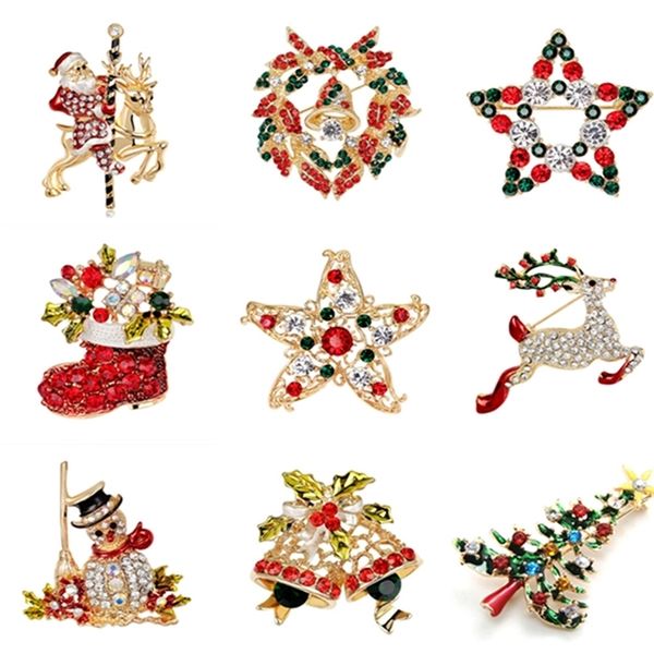 Multi stili Serie di Natale Piccoli pendenti con ciondoli Artigianato fai da te Accessori per gioielli Albero di Natale Appeso Ornamento Decorazione navidad Y201020