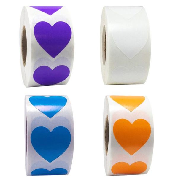 

new festive valentine's heart red stickers seal labels 500 stickers/roll labels stickers scrapbooking