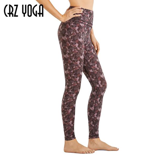 

yoga outfits crz women's naked feeling i buttery soft high waisted pants full-length leggings - 28 inches, White;red