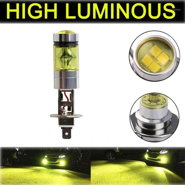 

fog lights for cars h1 2323 led 100w driving light hid yellow 4300k bulbs drl running lamps car accessories #py101