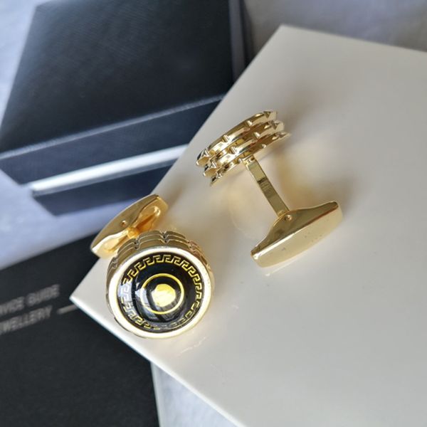 

2021 luxury jewelry men's shirt cuff links classic six star logo cufflinks valentine's day gift l-m18, Silver