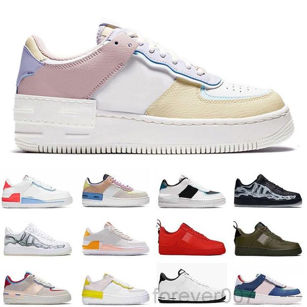 

shadow fashion dunk 1 women casual shoes mens trainers mca university blue platform sneakers utility volt red hkkg