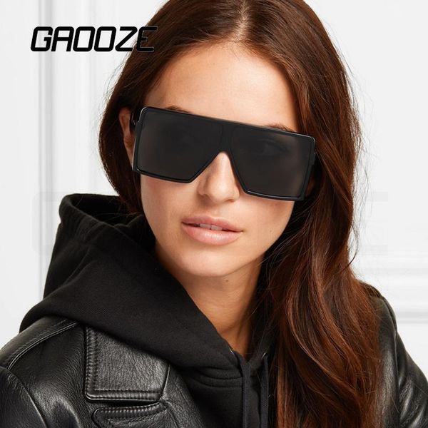 

sunglasses gaooze women big frame glasses for travel anti-glare oversized square napszemuveg lxd232, White;black