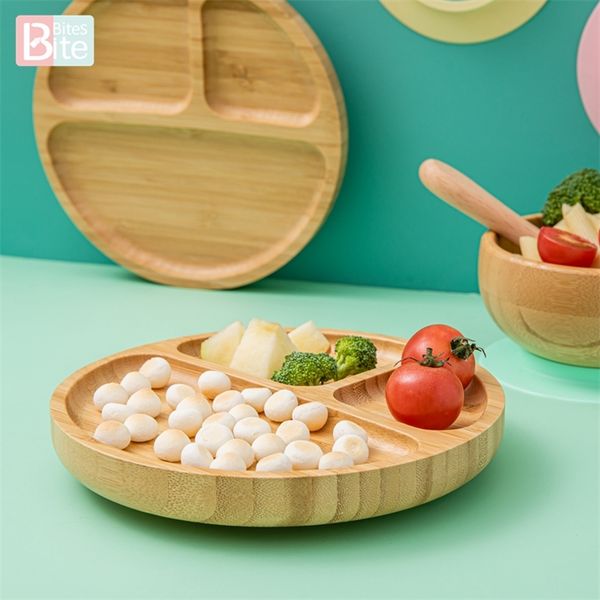 

suction bowl bamboo silicone suction cup baby plate feeding bamboo children tableware dishes bpa silicone feeding bowl lj201019
