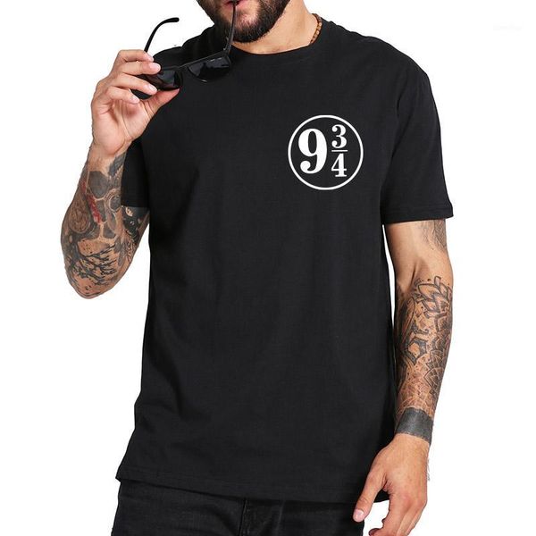 

platform 9 3/4 sign t shirt harry themed birthday party tshirt short sleeve round neck soft eu size 100% cotton tee1, White;black