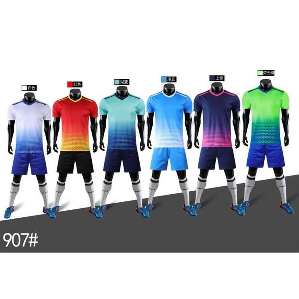 

quick drying short sleeve printing student children's match training team summer football suit breathable