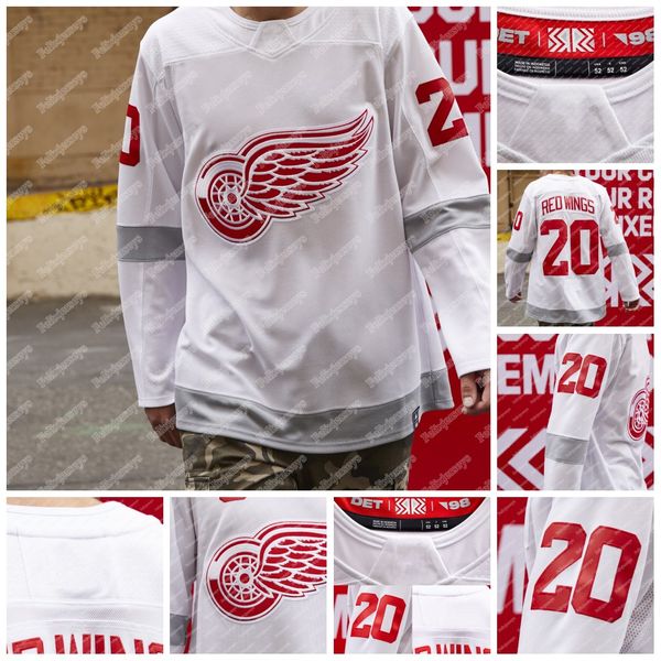 

youth detroit red wings 2021 reverse retro jersey tyler bertuzzi dylan larkin jimmy howard henrik zetterberg luke glendening anthony mantha, Black;red