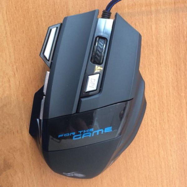 

1pc 5500 dpi 7 button led optical usb wired gaming mouse mice for pro gamer for the high-end players,gaming professional players