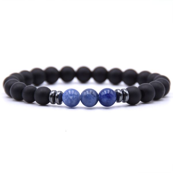 

yoga 2020 fashion natural stone bracelet beaded 8mm healing reiki prayer balance buddha beads bracelets bangle men jewel, Golden;silver