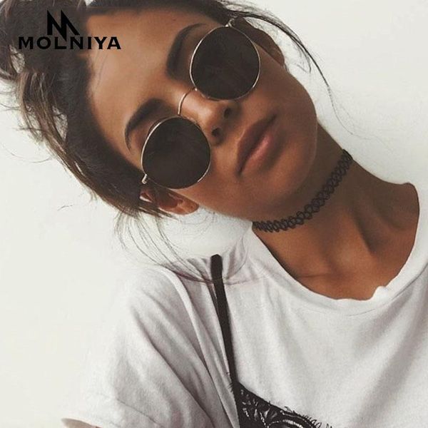 

sunglasses molniya 2021 vintage oval classic women/men eyeglasses street beat shopping mirror gafas uv400, White;black