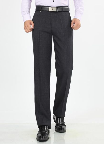 

802 color deep gray line spring autumn winter thick men suit pants trousers1, White;black