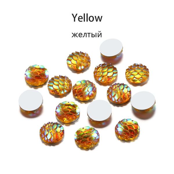 

50 шт. / лот 10 мм смола кабохоны рыбные масштабы форма mix colors round cabochon diy для ювелирных изделия доставка поиск поставки ремесло