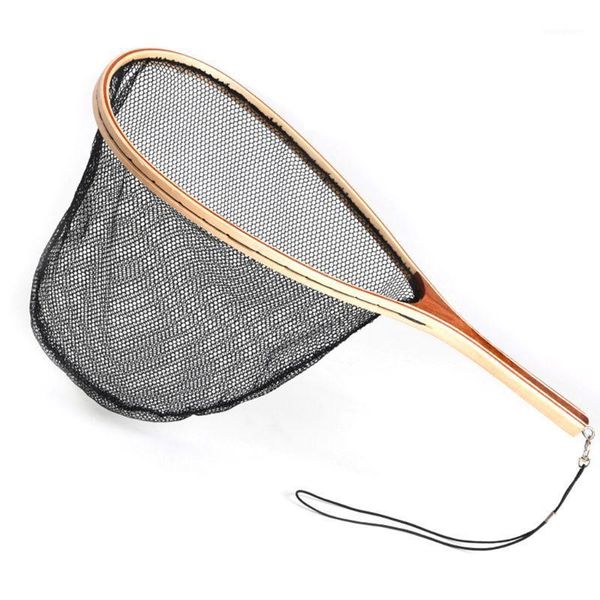 

fishing accessories wooden handle hand weaving net nylon rubber nets gear export supplies1