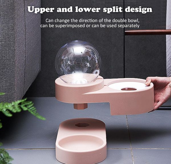 

food cat water water for home matic feeder bowl container bowls fountain dog pet dispenser pet feeding kitten 1.8l bubble wmtjp xhlight