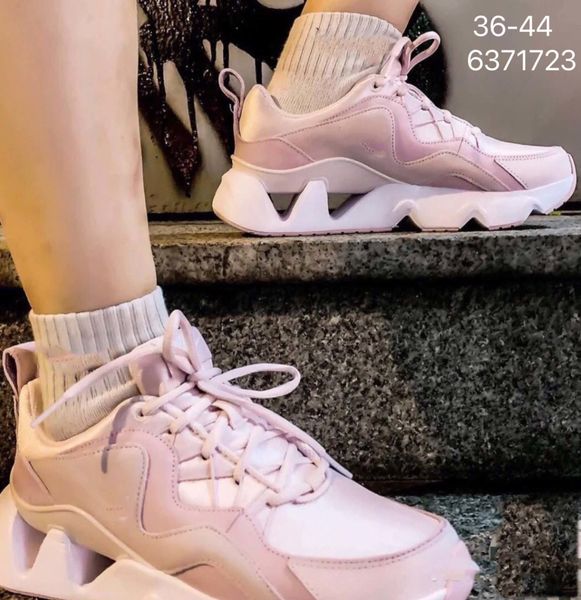 

ryz 365 women mens running shoes triple white black blue orange pink brown runners jogging trainers sports sneakers 36-40, White;red