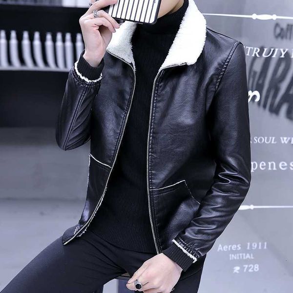 

warm causal leather jackets male long sleeve winter thick mens pu bomber outerwear polyester zipper mens clothing plus size 8xl, Black;brown