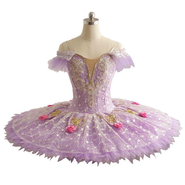 

stage wear design performance competition pink professional ballet tutu girls, Black;red